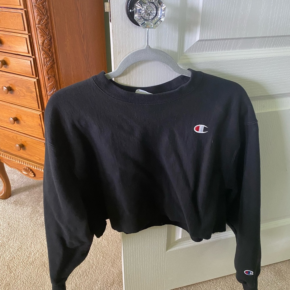 Cropped champion hoodie